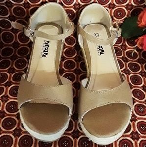 SOS Wedge Heeled Sandals